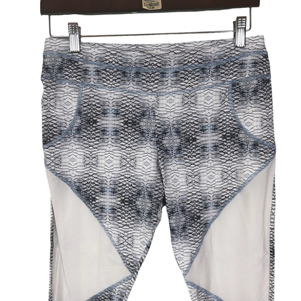 Varley Bicknell Leggings Python Snake Printed Mes… - image 3